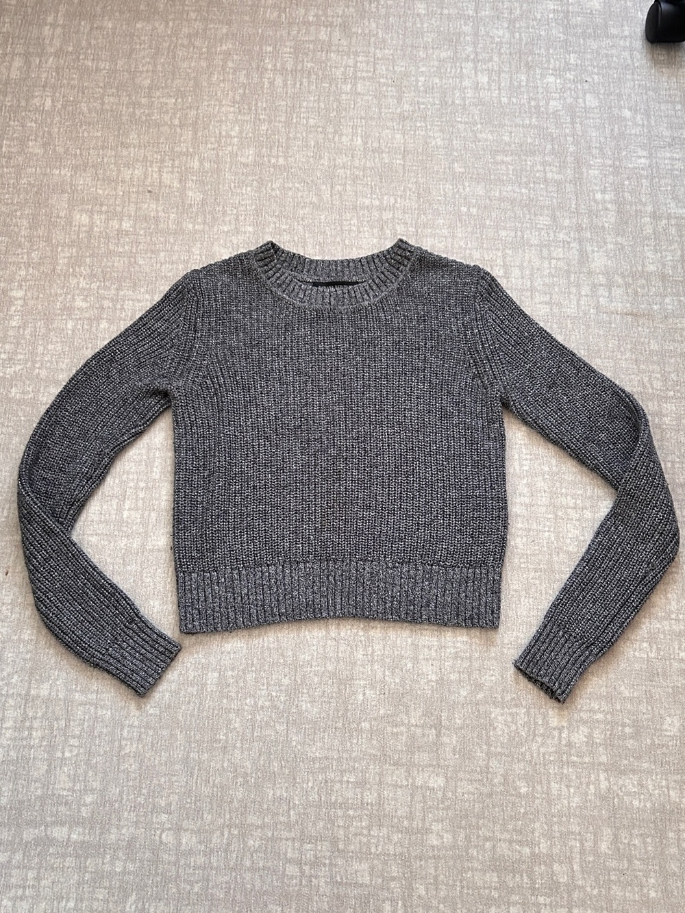 Banana Republic Pullover Crop Grey Sweater